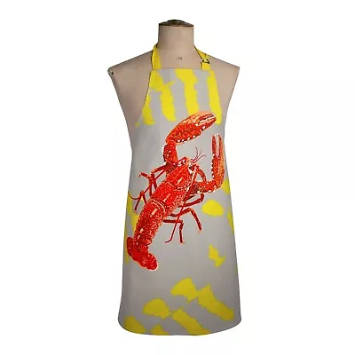 Lobster Kitchen Apron | Leslie Gerry 100% Cotton Cooking Chef Baker • £9.99