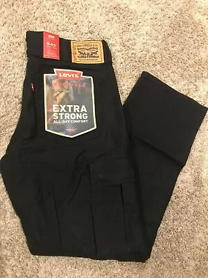 Levi's Men's 545 Athletic Fit Workwear Cargo Pant Many Sizes Black RT$64.5 U20 • $34.99