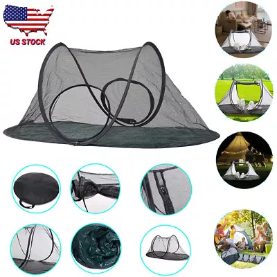 US Large Portable Pop Up Pet House Playpen Foldable Tent Cage With Carry Bag • $19.99