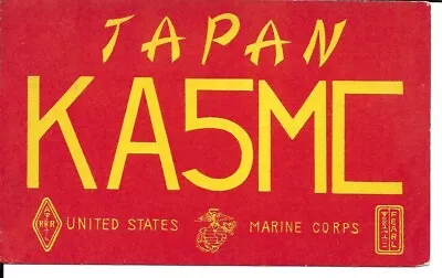 QSL 1957 Japan USMC   Radio Card • $6.02