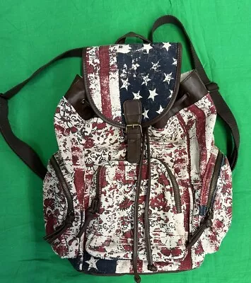 MOSSIMO SUPPLY CO.  US Flag Motif Backpack • $25