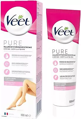 Veet Hair Removal Cream Normal Skin With Lotus Milk & Jasmine (100ml) • $10.10