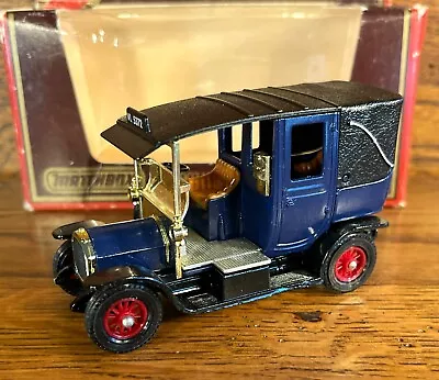 Matchbox Models Of Yesteryear Y28 1907 Unic Taxi Blue • $6.50