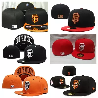 San Francisco Giants SF Fitted Hat Cap MLB Men's Baseball Cap Mutil Sizes • $20.66