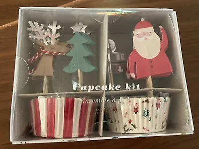 *NEW* Meri Meri Christmas Cupcake Kit Santa Reindeer Xmas Tree Instagram Party • $10