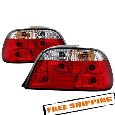 Spyder 5000651 Red Clear Crystal Tail Lights For 1995-2001 BMW E38 7-Series • $180.09