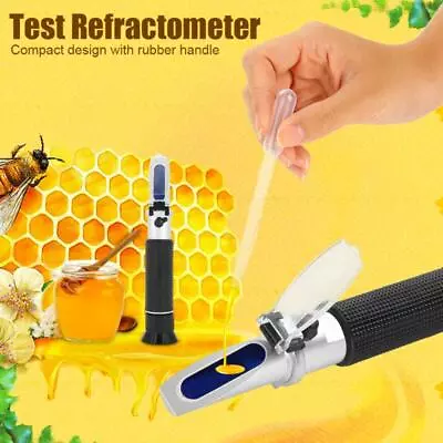 High Brix Refractometer For Honey Beer Fruit Sugar Testing Meter • £20.72