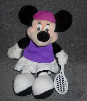 Disney Store Exclusive Tennis Minnie Mouse 8  Plush Bean Bag Toy • $9.95