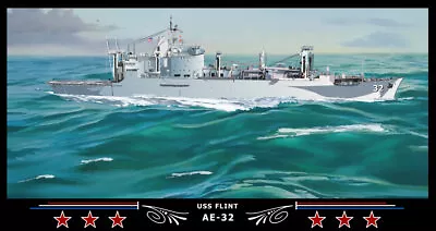 Navy Emporium USS Flint AE-32 Art Print • $53.99