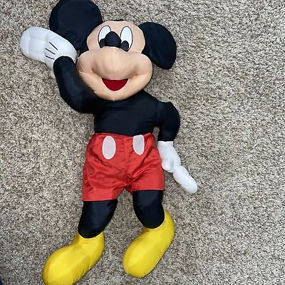 30” Nylon Mickey Mouse Plush Disney Large Stuffed Toy • $14.95