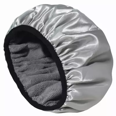 Terry Lined Shower Cap Large Shower Cap For WomenTowel Lined Reusable Shower C • $13.97