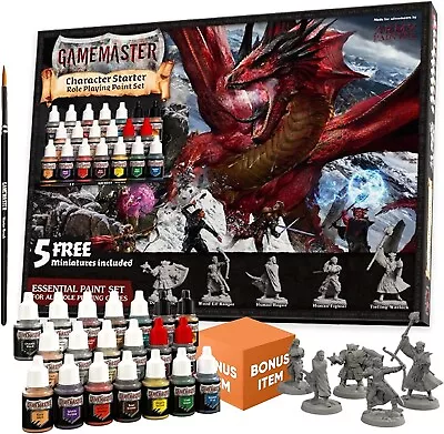 Army Painter Gamemaster Character Paint Set + Free Item - Miniature Painting Kit • $56.99