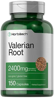 Valerian Root Capsules 2400mg | 150 Count | Root Extract | Non-GMO | By Horbaach • $12.99