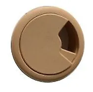 GTV Computer Grommet For Desk Table Cable Tidy (60mm Light Brown) • £3.99