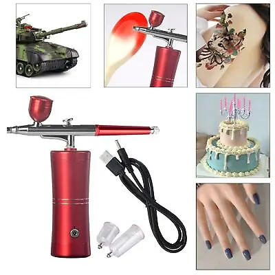 Portable Airbrush Repair PU Furniture Painting Sprinkling For Body Cars Makeup • £29.06