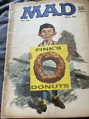 MAD MAGAZINE #90 October 1964 - Fink's Donuts - Good Overall Condition Ship Incl • $17.90