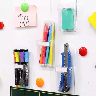 2PCS Fridge Magnet Storage Organiser Rack For Pens Holder Notice Board • £7.15