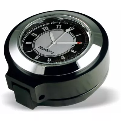 Marlin's Genuine Accessories Black/Silver RKF Analog Clock W/Mount-113108 • $115.16