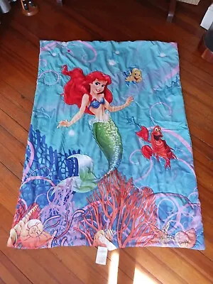 Disney Princess Little Mermaid Ariel Blanket Light Comforter Throw 57  X 42  EUC • $29.88