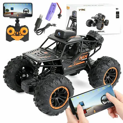 720P Remote Control Off-Road Truck WIFI Camera Vedio DV Spy RC Rock Climbing Car • £63.59