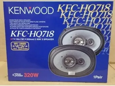 Kenwood KFC-HQ718 3-Way 320 Watt 7x10  Car Door Rear Deck Speakers NEW • $109.99