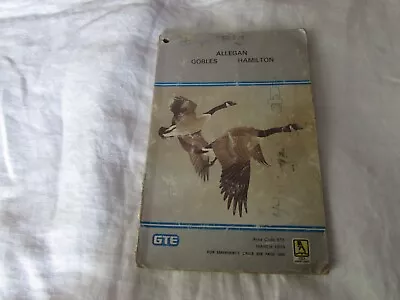 Vintage 1979 GTE TELEPHONE DIRECTORY Phone Book Allegan Gobles Hamilton MI • $14