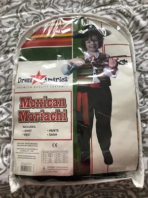 Mexican Mariachi (Dress Up America Costumes) Size M (8-10 Yr) - BRAND NEW! • $16.99