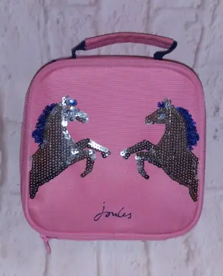 Joules Girls Munch Horse Unicorn Lunch Box Lunch Bag Sequin • £19.37