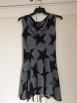 £95 • Buy Vivienne Westwood Anglomania Silk Star Print Dress Uk 8 IT 40