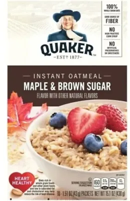 Pick 1 Quaker Instant Oatmeal Box • $6