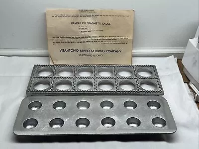 Vintage Vitantonio No.501 & 502 Ravioli Maker Makes A Dozen 2  Ravioli • $24.99