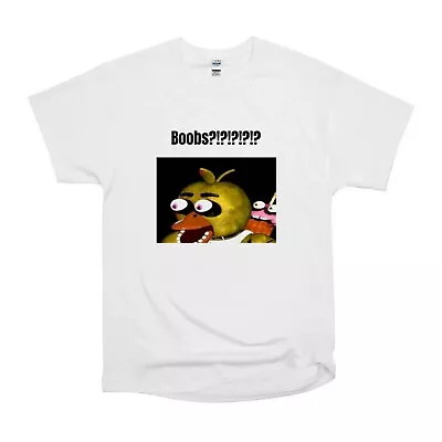 NWT Fnaf Chica Boobs Meme Funny Unisex T-Shirt  • $18.99