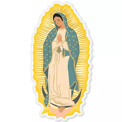 Virgin De Guadalupe Car Bumper Sticker Window Decal 6  X 3  • $3