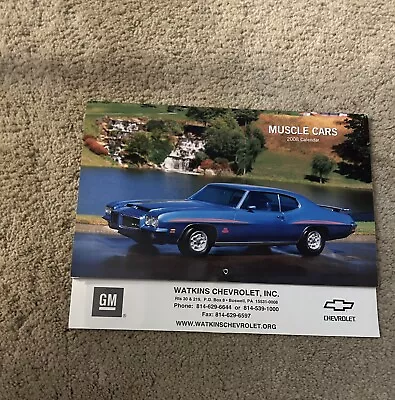 Vintage Collector Calendar (2008 Watkins Chevrolet Muscle Cars) • $6.99