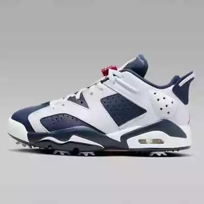 Nike Air Jordan 6 Retro G Golf Shoes 'White/Navy (DV1376-101) Men's Sizes New • $199.94