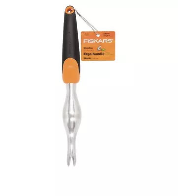 New Fiskars Ergo Handle Weeding Tool Garden Weeder Cast Aluminum Resist Rust • £11.58