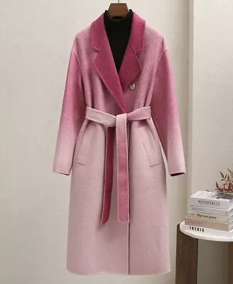 Wool Silk Blended Coat Outwear M • $385