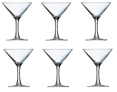 £12.99 • Buy Set Of 6 Luminarc Seattle Martini Glass Clear Cocktail Drinking Glass 225ml 23cl