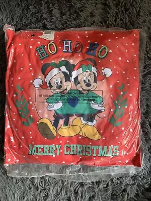 Disney Santa Mickey And Minnie Festive Christmas Filled Cushion - Decoration • $29.99