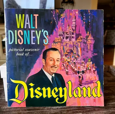 Vintage First Edition 1965 Walt Disney's Pictorial Souvenir Book Of Disneyland • $12