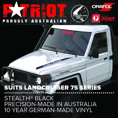 $39.90 • Buy 70 75 SERIES LANDCRUISER Hood Bonnet Decal Sticker Stripe Kit
