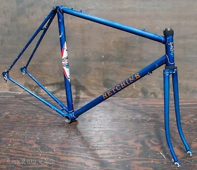 Vintage 1970 Hetchins Italia RoadBike FRAME FORK 531 Reynolds Steel Tour Bicycle • $750