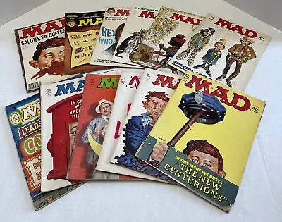 VINTAGE Lot Of 12 MAD MAGAZINES 1970s Issues 158 160 163 164 167 168 169 • $44