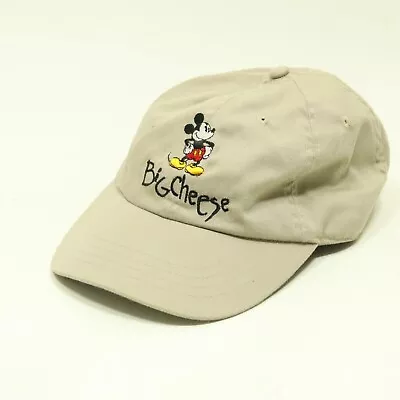 Mickey Mouse Big Cheese Tan Walt Disney World Baseball Cap Hat Adjustable • $8.95