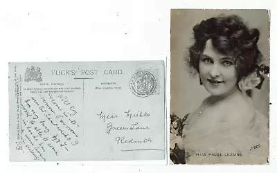 Postcard Early Real Photo  Of Miss Madge Lessing • £1.05