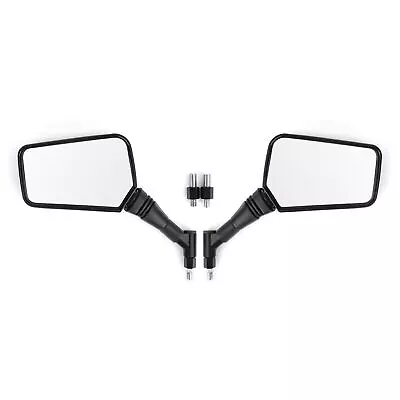 PAIR MIRRORS NEW Black Left Right Mirror 8MM 10MM For Motorcycle Motorbike N T9 • $51.95