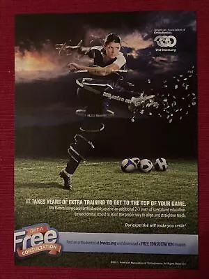 Mia Hamm USWS Soccer For Braces.org 2011 Ad - Great To Frame! • $6.95