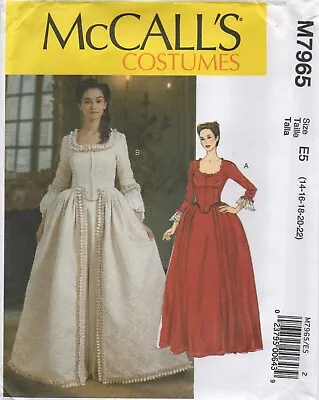 McCalls Sewing Pattern 7965 Costumes Jacket Long Robe Size 14 - 22 New Cosplay • £13.75