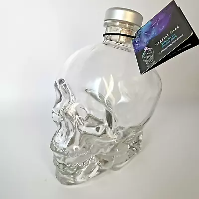 Crystal Head Vodka Skull 750 ML Bottle With Silver Stopper And Tag • $40