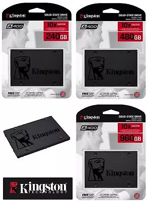 Kingston SSD A400 1TB 960GB 480GB 240GB SATA III 2.5  Solid State Drive PC NEW • £24.99